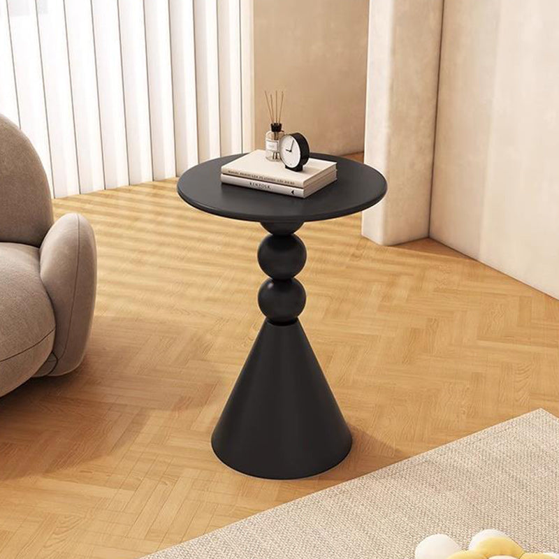 Nordic Orb Cone Iron Rock Slab Coffee Table