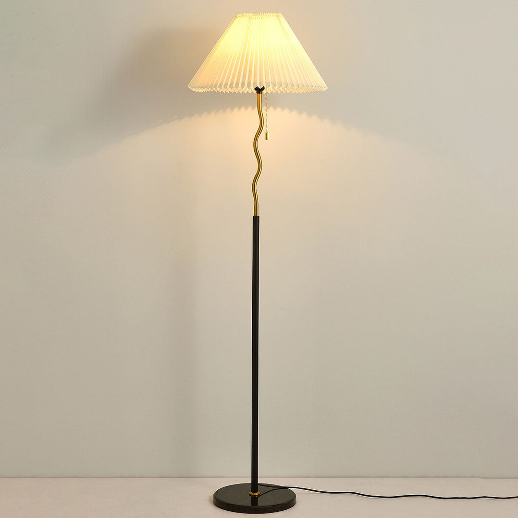 Modern base cone marble floor lamps — Warm White (3000K) / 220V-240V (UK/AU)