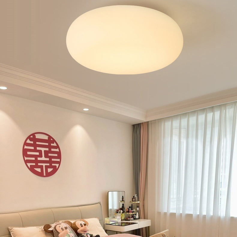 Lighom oval iron flush mount lighting for hallway — Small (12"H / Warm White (3000K) / 220V-240V (UK/AU)