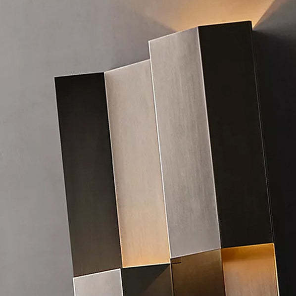 Retro Aluminum Rectangular LED Wall Sconce