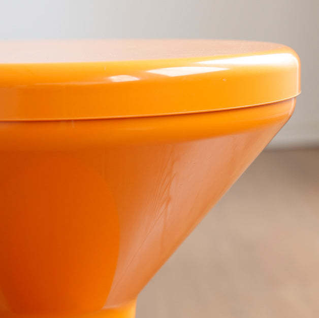 Contemporary Round Plastic Vanity Stool