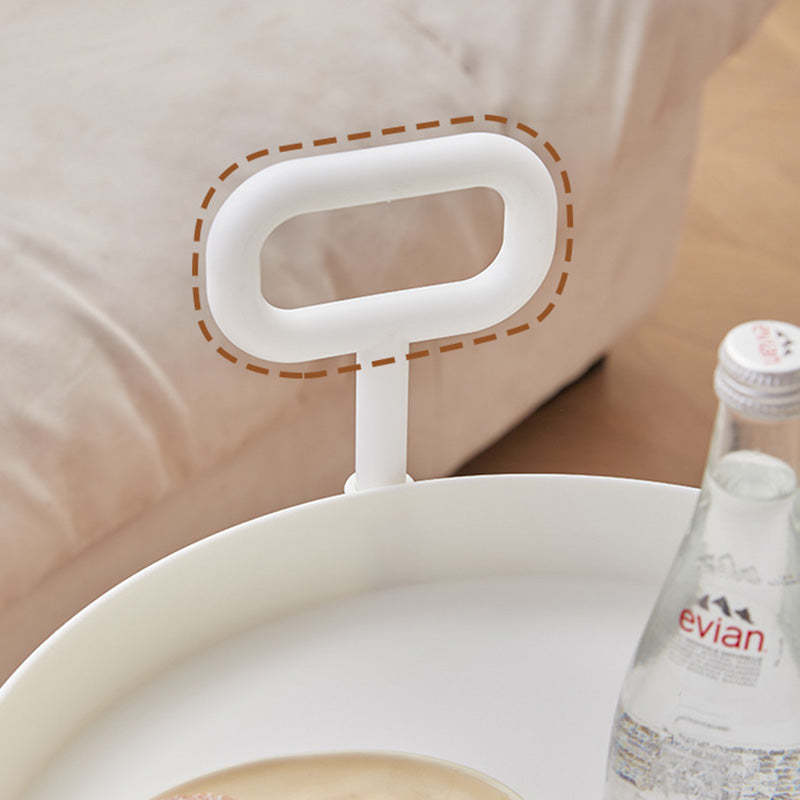 Minimalist Rotating 2-Tier Plastic Coffee Table