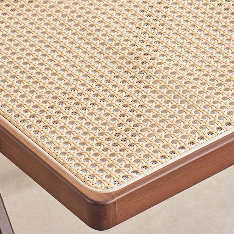 Minimalist Foldable Rattan Wood Dining Chair