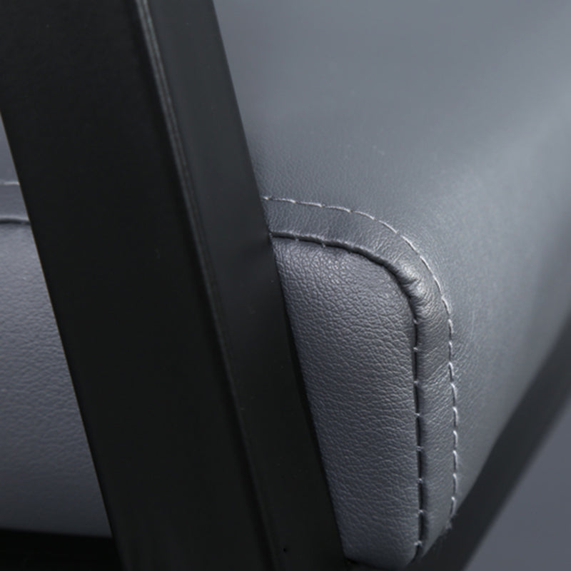 Minimalist PU Leather Steel Desk Chair