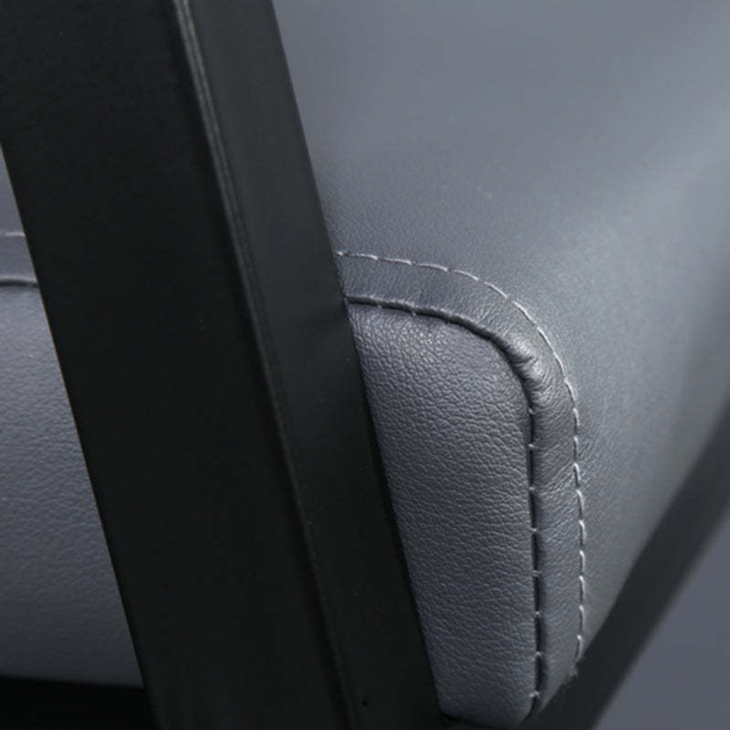 Minimalist PU Leather Steel Desk Chair