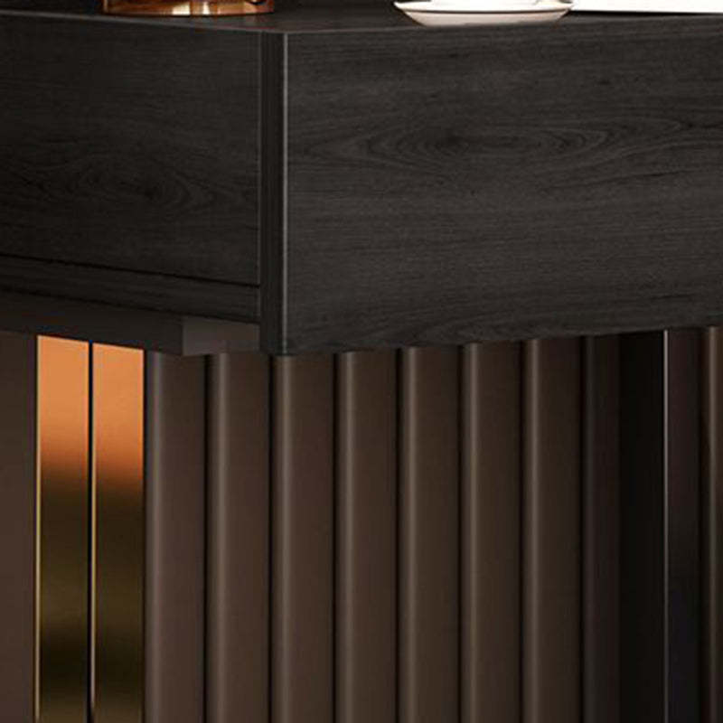 Minimalist Faux Panel 1-Drawer Nightstand