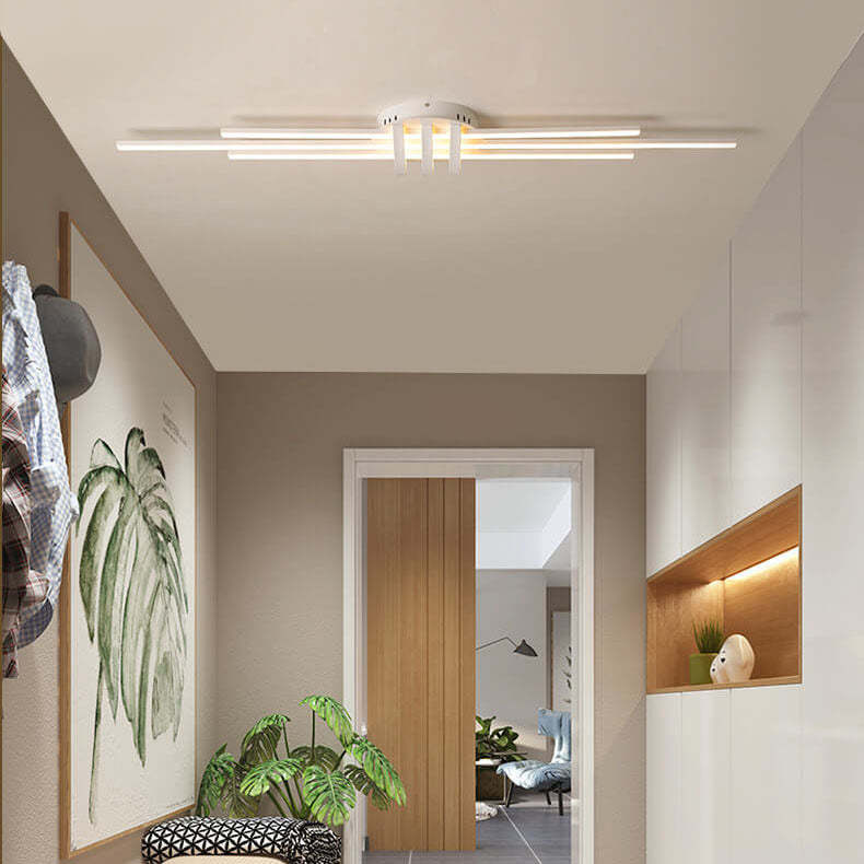 Minimalist Long LED Flush Mount Light