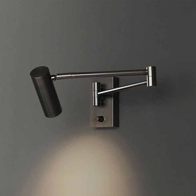 Nordic Copper Rotatable Reading LED Sconce