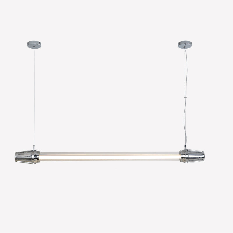 Industrial Aluminum Acrylic LED Island Chandelier