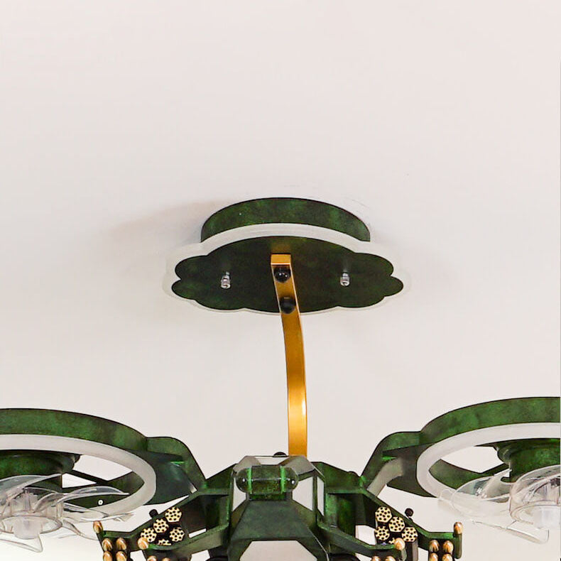 Modern Helicopter Mount Ceiling Fan Light
