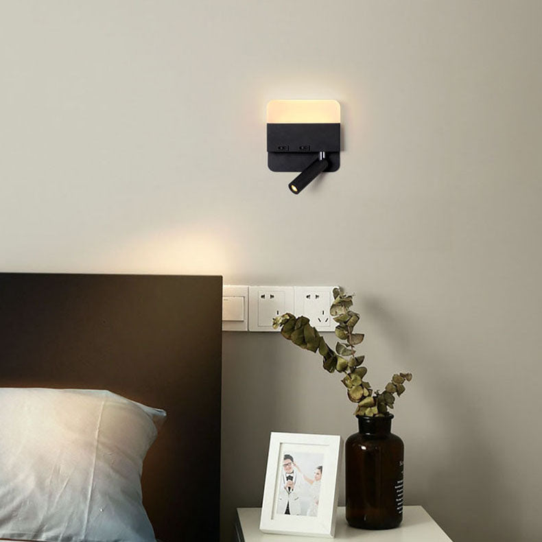 Minimalist Acrylic Aluminum LED Reading Sconce