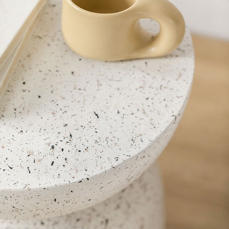 Nordic Cylinder Magnesium Oxide End Table