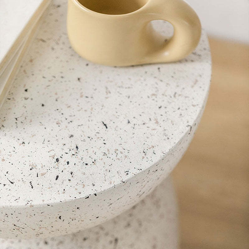 Nordic Cylinder Magnesium Oxide End Table