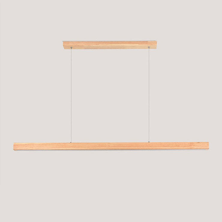 Nordic Rubber Wood Acrylic LED Island Chandelier
