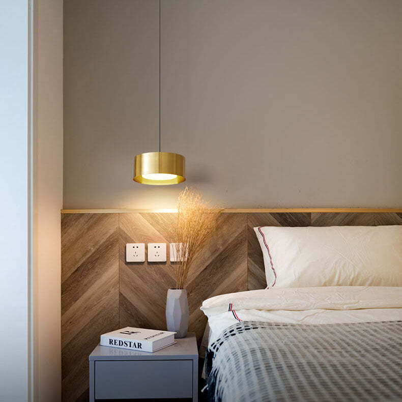 Minimalist Round Iron LED Pendant Light