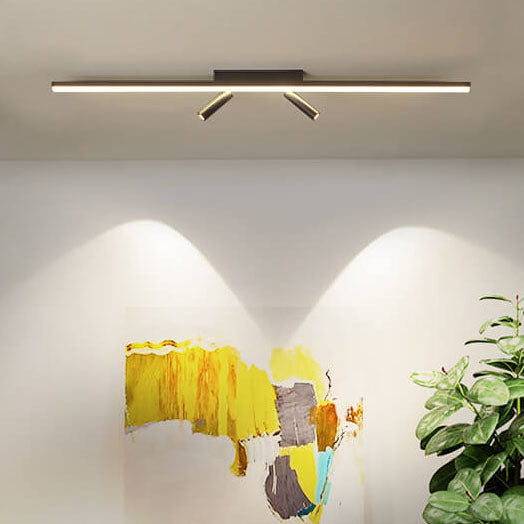 Nordic Acrylic Strip Track Spotlight LED Flush Ceiling Light