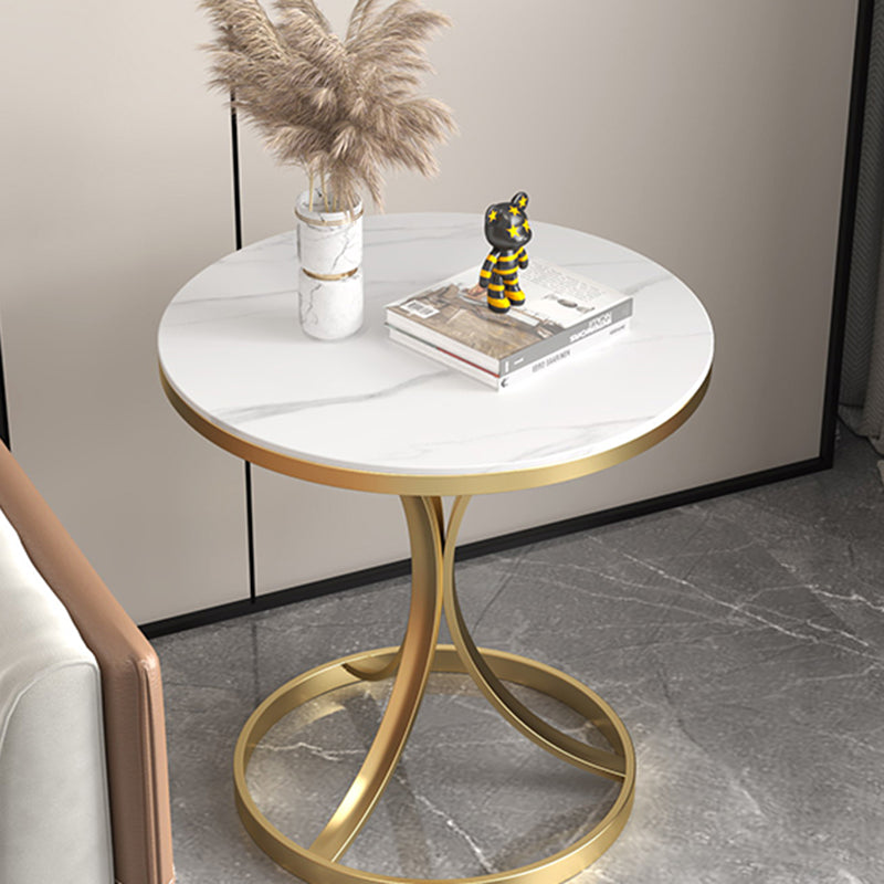 Modern Luxury Rock Slab Steel Coffee Table
