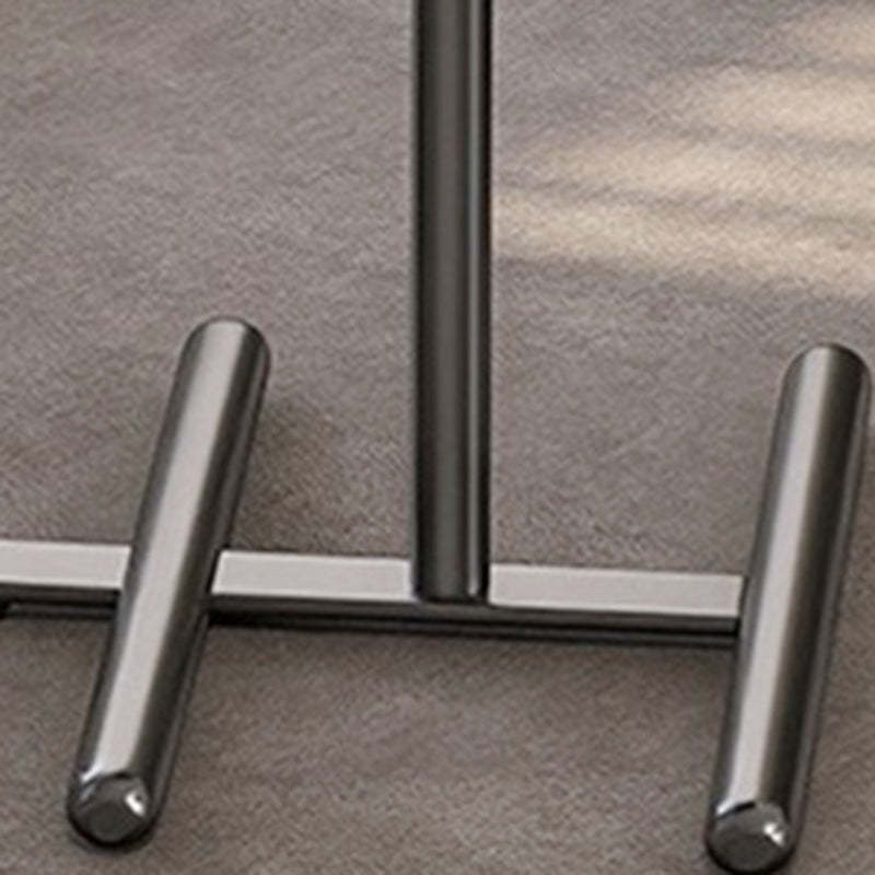 Minimalist Leather Steel Tray Side Table