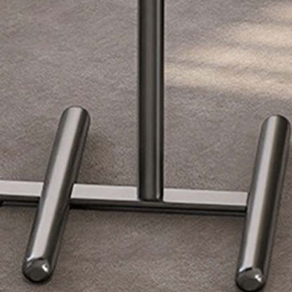 Minimalist Leather Steel Tray Side Table