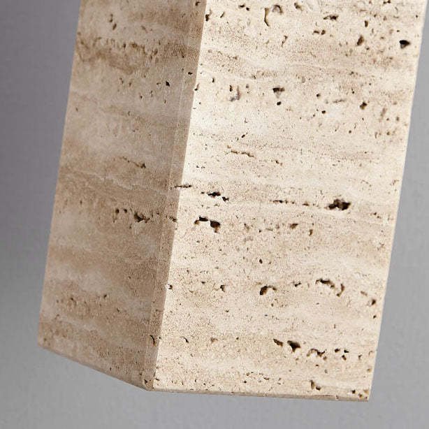 Japanese Wabi-Sabi Solid Wood Stone Island Chandelier