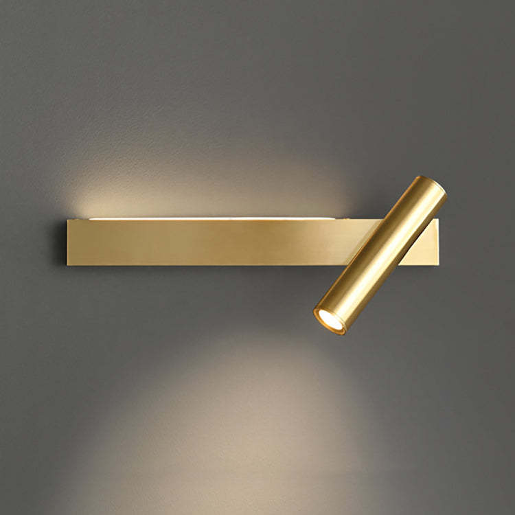 Modern Luxury Rectangle Copper LED Sconce — Small - Right / Black - 110V-120V For US/CA / White Light (5000K)