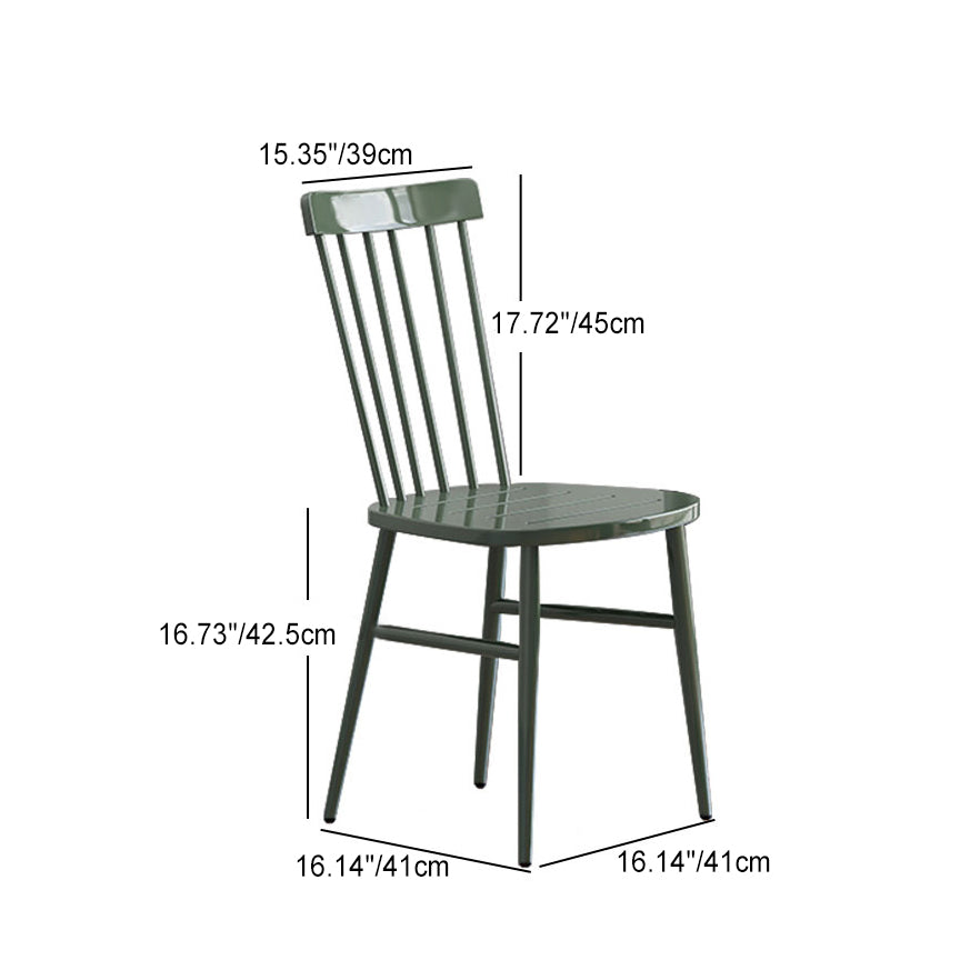 Scandinavian Square Steel Armchair — Black