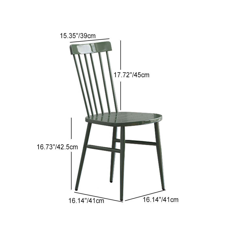 Scandinavian Square Steel Armchair — Black