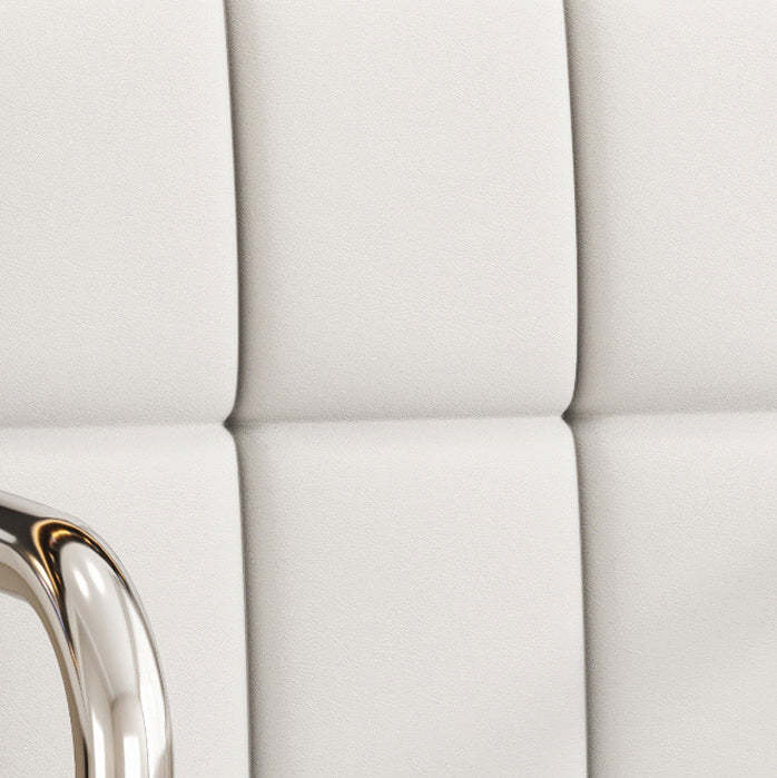 Modern Leather Steel Lattice Swivel Desk Chair