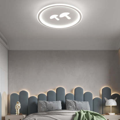 Modern Round Acrylic Mushroom LED Flush Mount Light — 110V-120V For US/CA