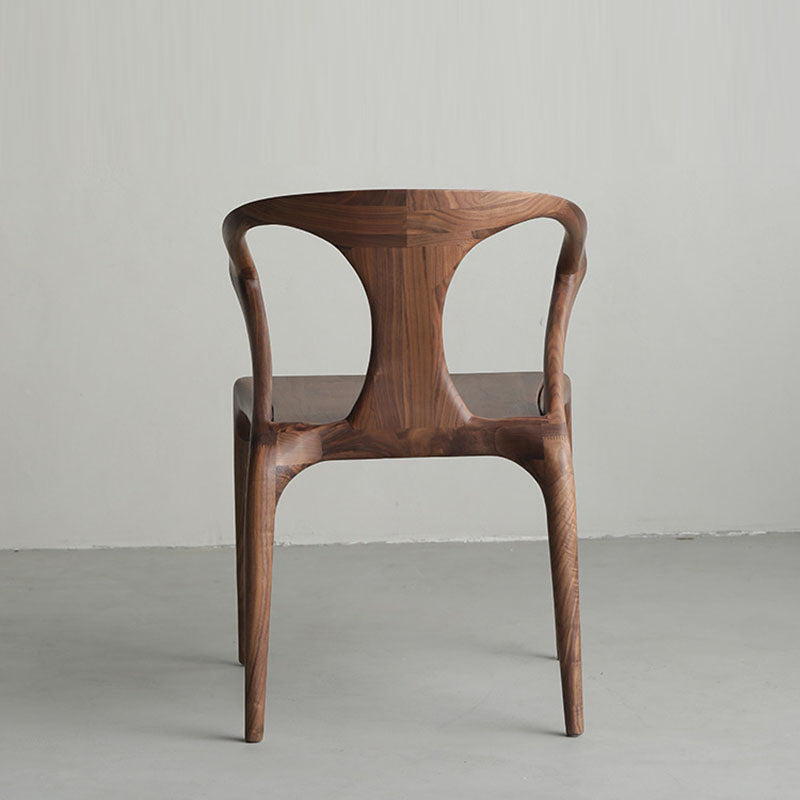 Scandinavian Bent Upholstered Wood Dining Chair
