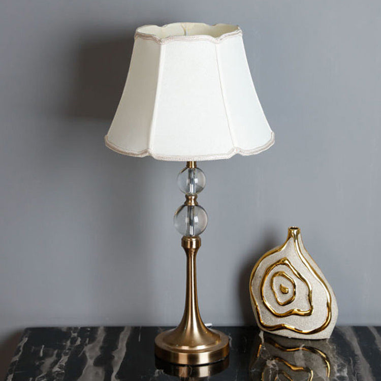 Minimalist Column Crystal Iron Fabric Lamp