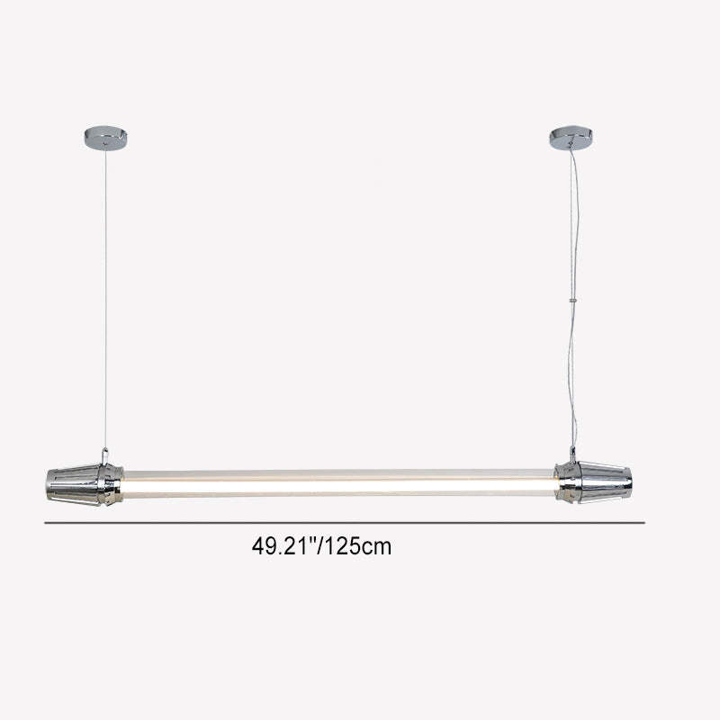 Industrial Aluminum Acrylic LED Island Chandelier