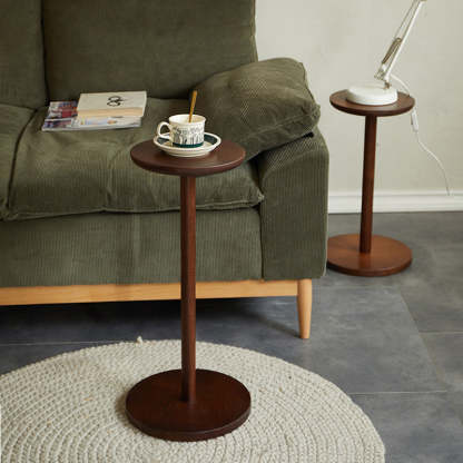 Minimalist Round Wood End Table