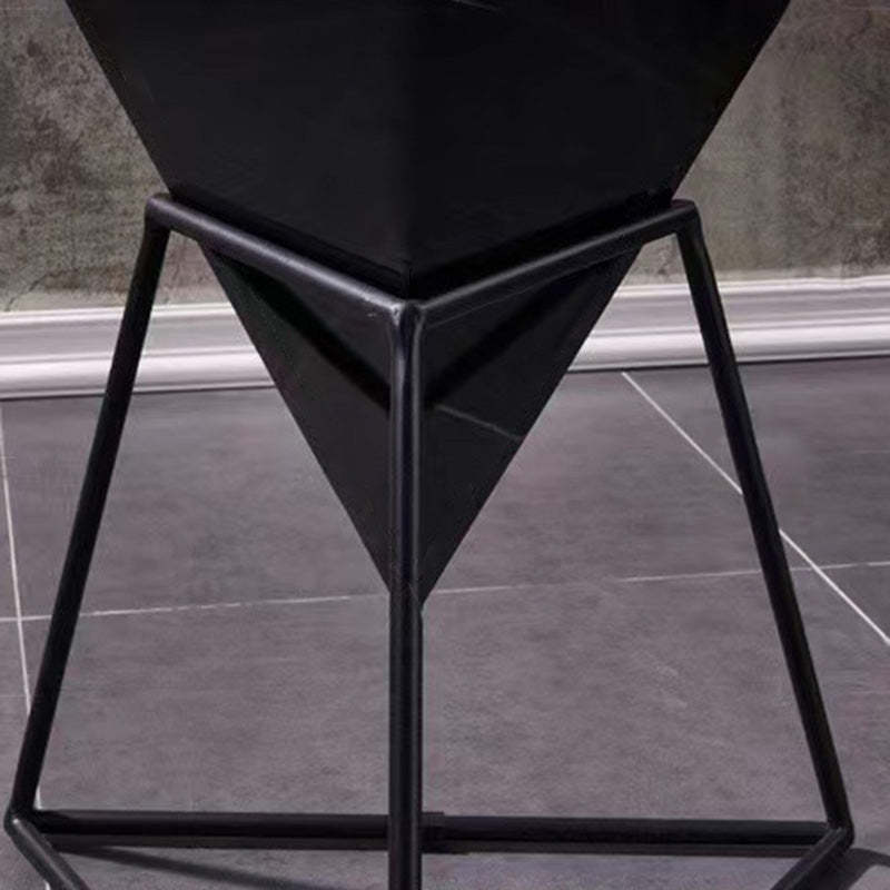 Nordic Pyramid Glass Slate Side Table