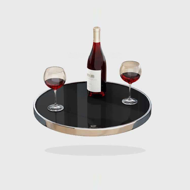 Nordic Lozenge Glass Steel End Table — Gold / White