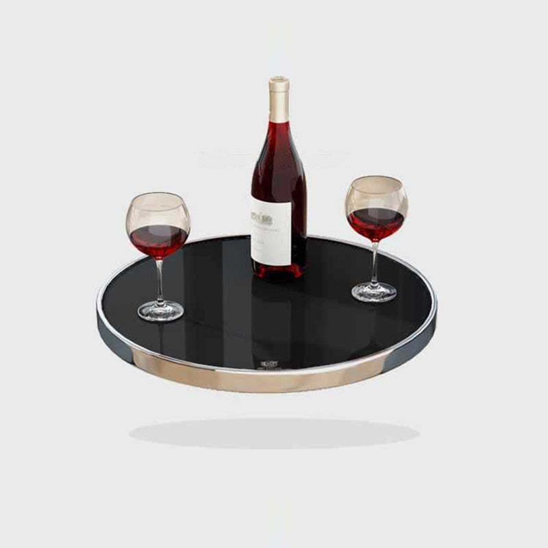Nordic Lozenge Glass Steel End Table — Gold / White