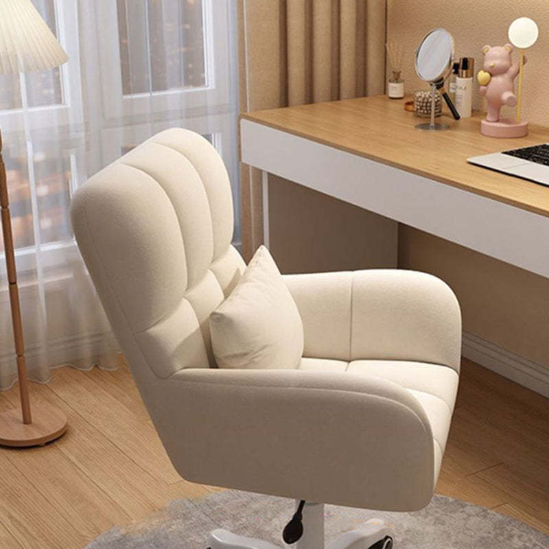 Nordic Velvet Swivel Height-Adjustable Desk Chair