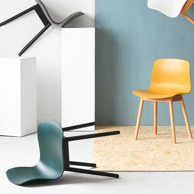 Nordic Curved Wood Dining Chair