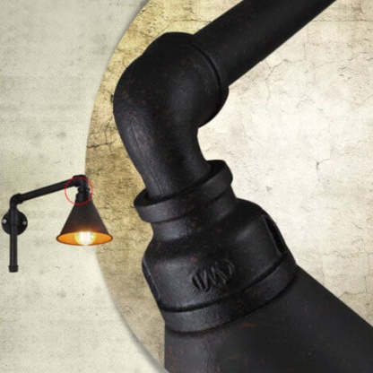 Industrial Vintage Plumbing Cone Iron Sconce