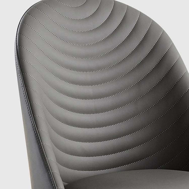 Nordic Arched Leather Rectangular Dining Chair