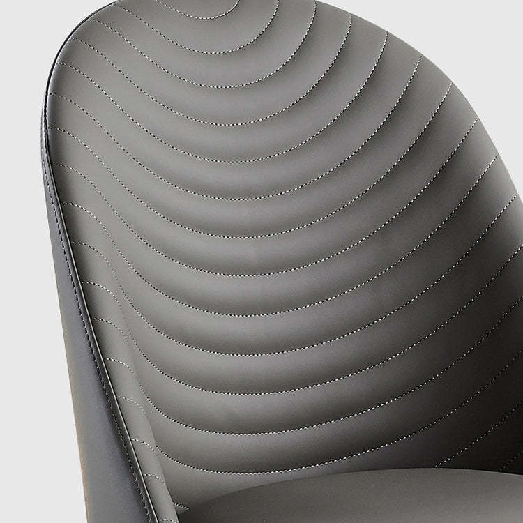 Nordic Arched Leather Rectangular Dining Chair