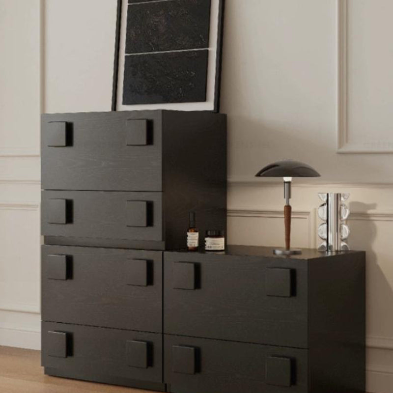 Vintage Wood 2-Storage Nightstand