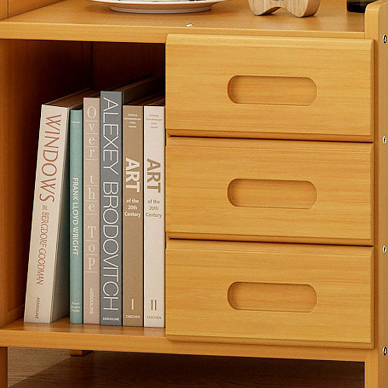 Minimalist Bamboo Coat Rack Nightstand 1/3-Drawer