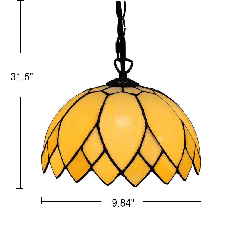 Tiffany European Milk White Glass Dome Pendant Light