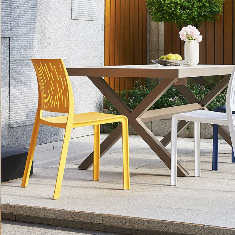Minimalist Square Plastic Chair