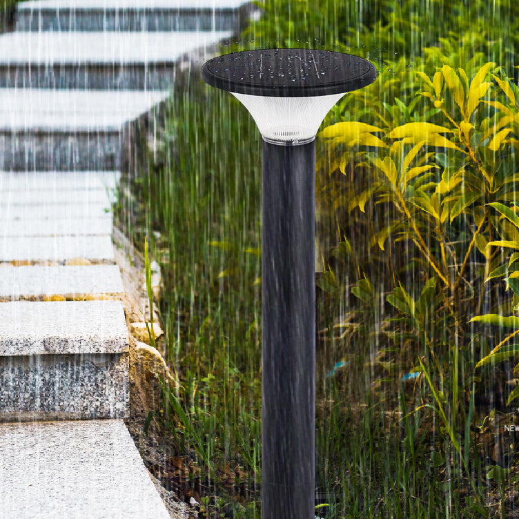 Minimalist Solar Round Ground Aluminum LED Light