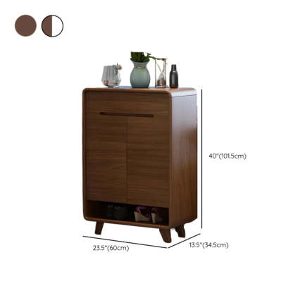 Brown modern storage wooden shoe storage