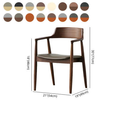 Traditional arm gray dining chairs & benches in wood leather fabric