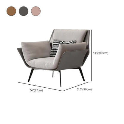 Cushion Back Arm Chair with Removable Cushions