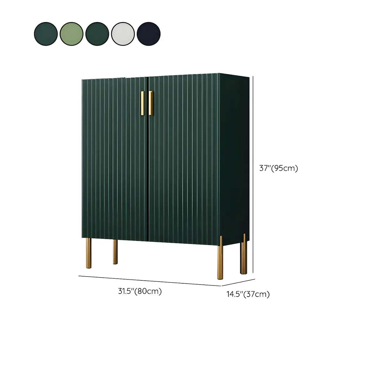 Closed-Back Wood Shoe Cabinet